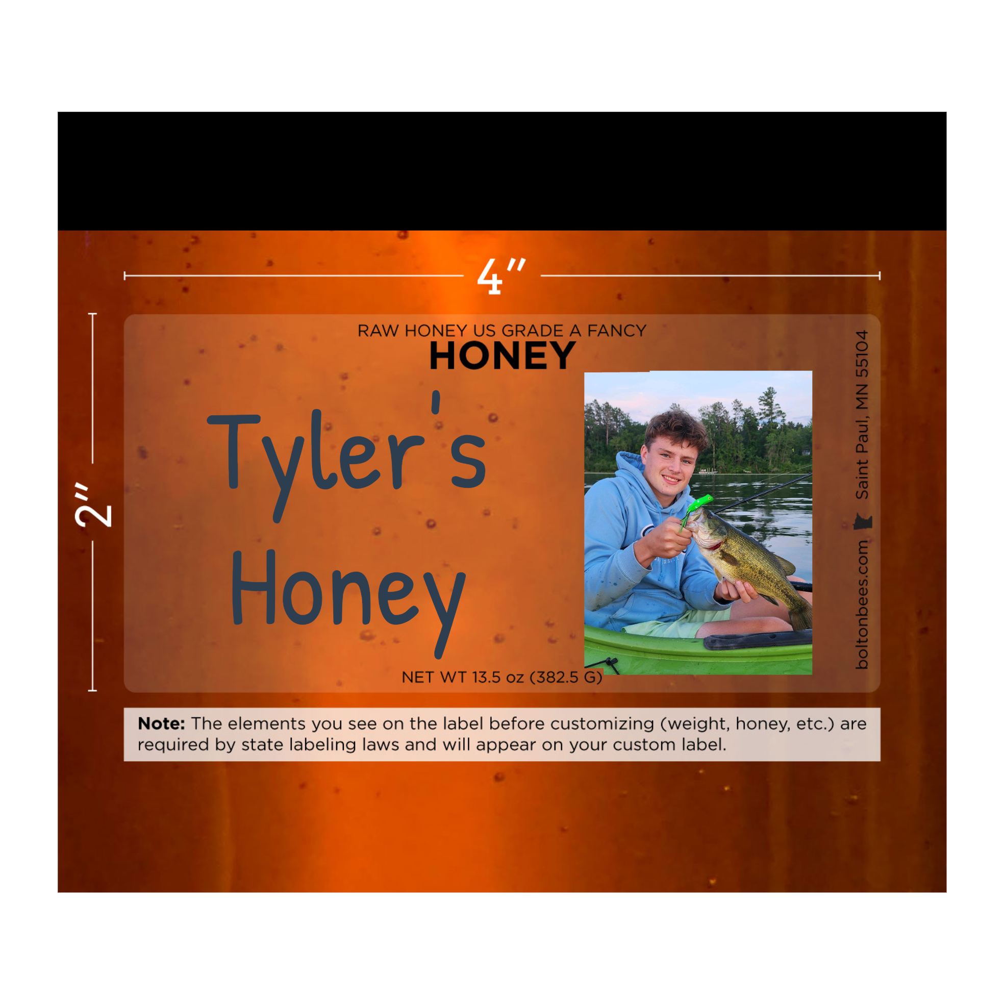 Custom Labeled Honey