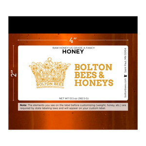 Custom Labeled Honey